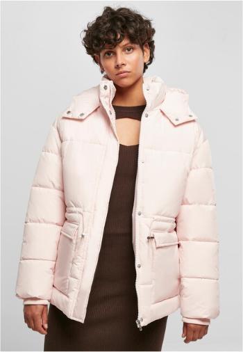 Urban Classics Ladies Waisted Puffer Jacket pink