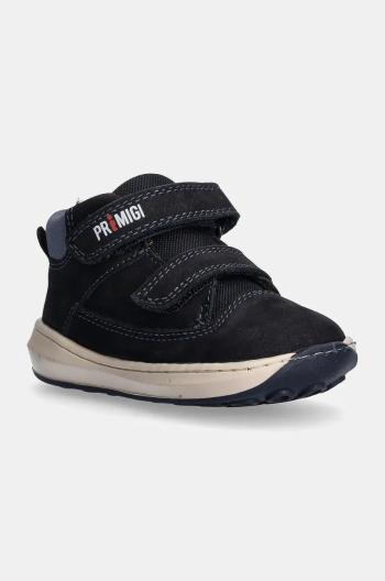 Dětské kožené sneakers boty Primigi tmavomodrá barva, PAF 69006