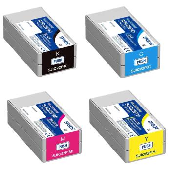 Epson SJIC22P(Y) C3500 Tintapatron Yellow 32,5ml , C33S020604