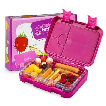Klarstein Schmatzfatz junior, svačinový box, 6 přihrádek, 21,3 × 15 × 4,5 cm, bez BPA
