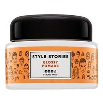 ALFAPARF MILANO Style Stories Glossy Pomade pomáda na vlasy pro silnou fixaci 100 ml (HALFASTSTOWXN116595)