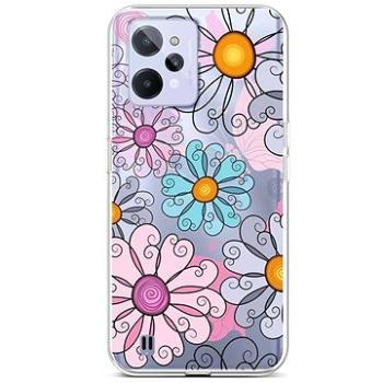 TopQ Kryt Realme C31 silikon Colorful Daisy 74357 (Sun-74357)