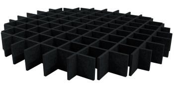 Mega Acoustic AcouCloud PET 9 cm Black Absorpční penový panel