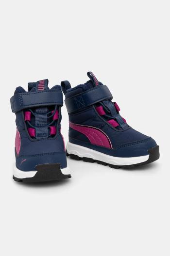 Dětské zimní boty Puma Evolve Boot AC+ Inf tmavomodrá barva