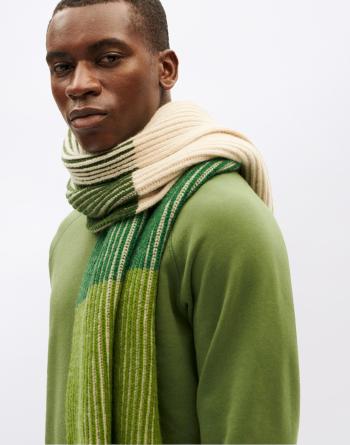 Thinking MU Central Wool Scarf Ghede MULTICOLOR