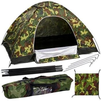 Turistický stan pro 4 osoby maskáčový 2 × 2,5 m (T-1000)