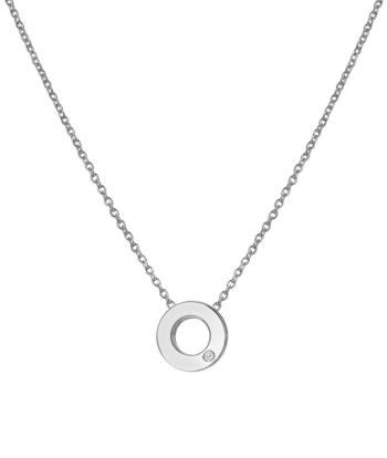 Hot Diamonds Minimalistický stříbrný náhrdelník s diamantem Diamond Amulets DP892