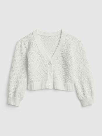 GAP Cardigan dětský Bílá