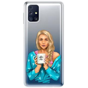 iSaprio Coffe Now - Blond pro Samsung Galaxy M31s (cofnoblo-TPU3-M31s)