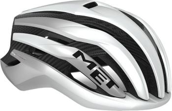 MET Trenta 3K Carbon Mips White Silver Metallic/Matt L (58-61 cm) Cyklistická helma