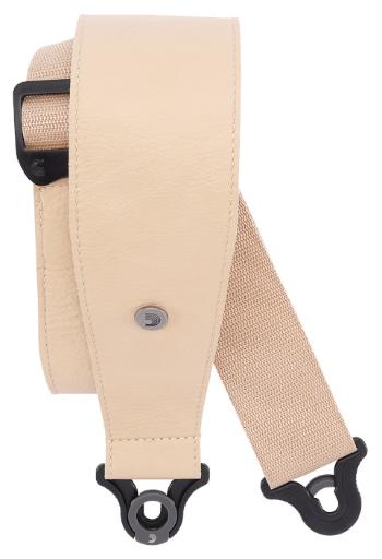 D'Addario Comfort Leather Auto Lock Guitar Strap Tan