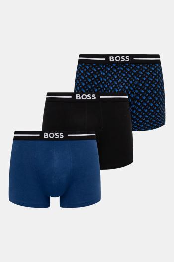 Boxerky BOSS 3-pack pánské, černá barva, 50517840