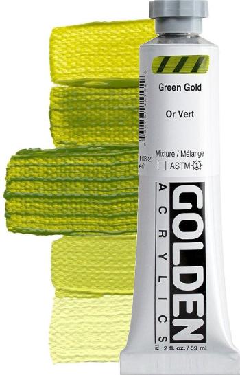 Golden Artist Colors Heavy Body Akrylová barva Green Gold 59 ml 1 ks