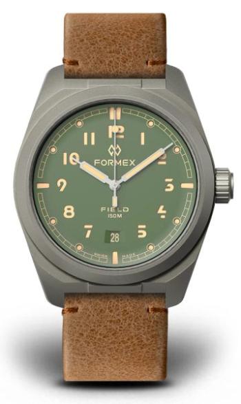 Formex Field Automatic Sage Green Leone Bolgheri Leather Strap 0660.1.6503.723