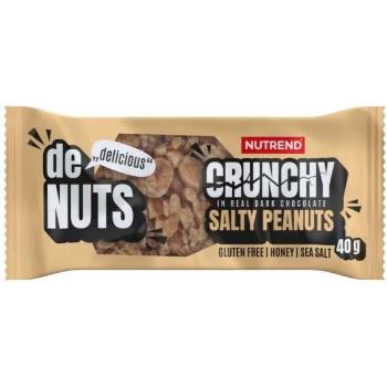 Nutrend DENUTS CRUNCHY 40 G SLANÉ ARAŠÍDY Energetická tyčinka, , velikost