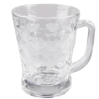 Transparentní skleněný hrnek na nápoj - 10*8*10 cm / 230 ml 6GL4197