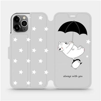 Flipové pouzdro na mobil Apple iPhone 12 Pro - MH08P Méďa a tučňák - always with you (5903516376452)