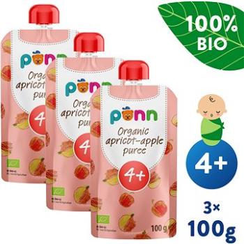 SALVEST Ponn BIO Meruňka s jablkem 3× 100 g (8594200260682)