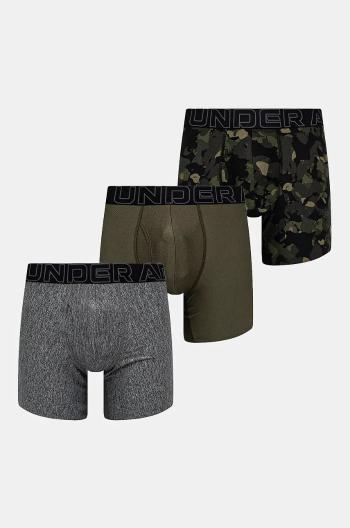 Boxerky Under Armour 3-pack pánské, zelená barva, 25UUSHJ193