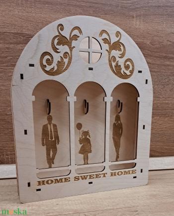 Home Sweet Home fali kulcstartó