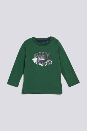 TRIČKO GANT D1. DRIVING DOG LS T-SHIRT FOREST GREEN