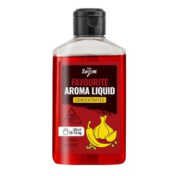 Carp zoom booster favourite aroma liquid 200 ml - pálivé koření