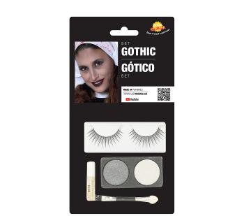 Guirca Gothic Make-up set stříbrno/bílý