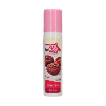 Cakesupplies Hnědý sprej Dark Choco Velvet efekt samet 100 ml