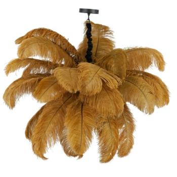 Designové karamelové závěsné světlo s peříčky FEATHER - Ø 80 cm 2945669