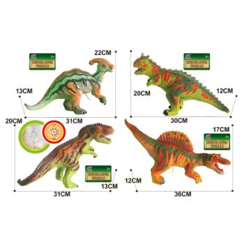 Dinosaurus měkký 4 druhy 38 cm