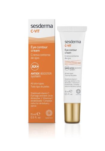 Sesderma Oční krém proti otokům a tmavým kruhům C-VIT AX+ (Eye Contour Cream) 15 ml