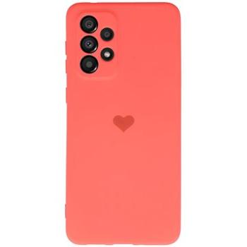 Vennus Valentýnské pouzdro Heart pro Samsung Galaxy A13 4G - korálové (TT4352)