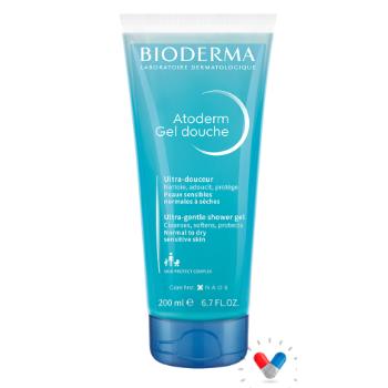 Bioderma Atoderm jemný sprchový gel pre suchú a citlivú pokožku 200 ml