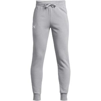 Under Armour RIVAL FLEECE JOGGERS Chlapecké tepláky, šedá, velikost