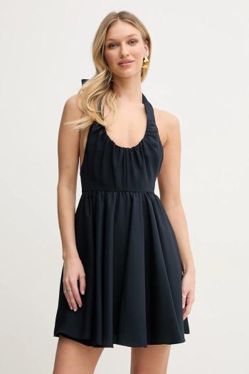 Šaty Armani Exchange tmavomodrá farba, mini, áčkový strih, XW000450 AF12750