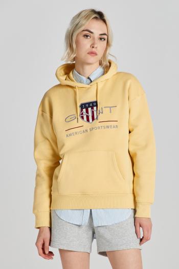 MIKINA GANT REL ARCHIVE SHIELD HOODIE DUSTY YELLOW