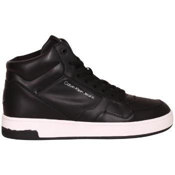 Calvin Klein BASKET CUPSOLE MID LTH-PU Dámské kotníkové tenisky, černá, velikost