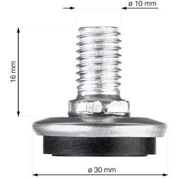 Walteco Stavěcí šrouby O 30mm, M10x30mm, 4 ks (50370)