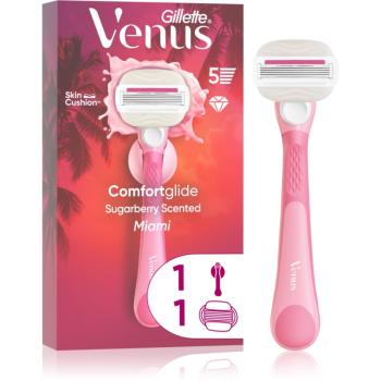 Gillette Venus Comfortglide Sugarberry Miami dámský holicí strojek s držákem do sprchy 1 ks