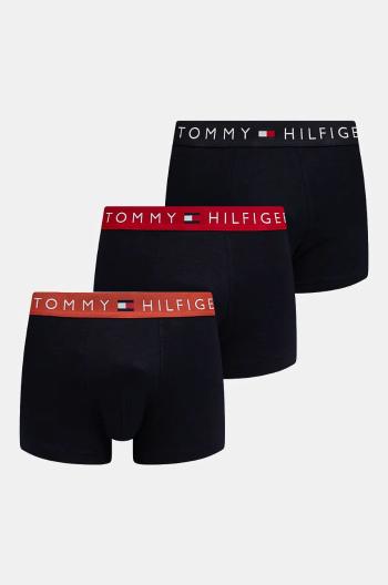 Boxerky Tommy Hilfiger 3-pack pánské, tmavomodrá barva