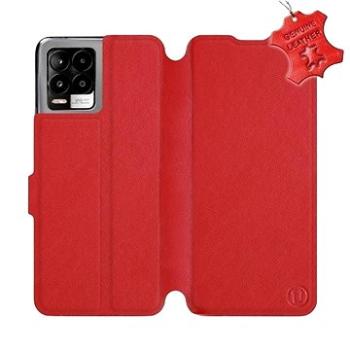 Kožené flip pouzdro na mobil Realme 8 Pro - Červené -  Red Leather (5903516717811)