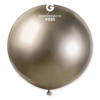 Svet balonku Kulatý chromový balónek SHINY Prosecco 80 cm