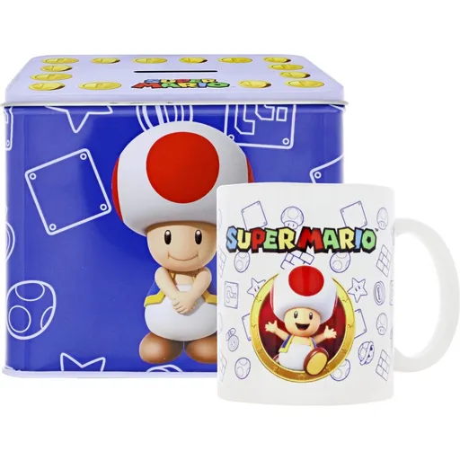 Amiibo Hrneček a kasička Super Mario Toad