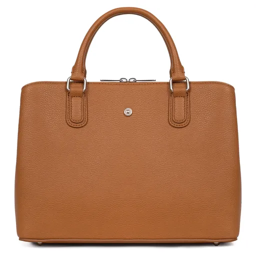 Dámská elegantní kabelka Hexagona Hella - koňak