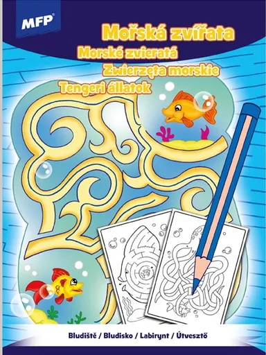 Omalovánky - Bludiště Mořská zvířata 210x276mm/32s