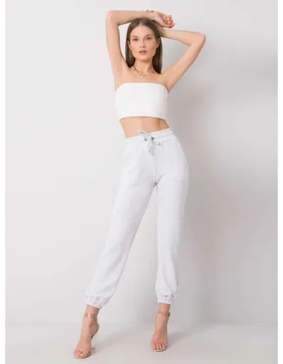 Dámské tepláky Agueda RUE PARIS světle šedé