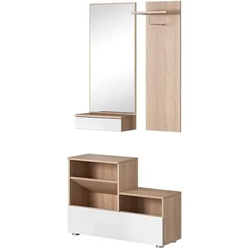 Předsíňová stěna Town, dekor dub sonoma, bílá (5907758726944)