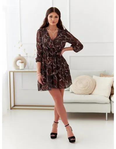 Dámské mini šaty DLR097 - béžové