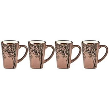 Villa Collection Hrnek na espresso se stromem Dark Rose 0,1l (set 4 ks) (14216)