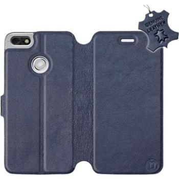 Flip pouzdro na mobil Huawei P9 Lite mini - Modré - kožené -   Blue Leather (5903226519927)